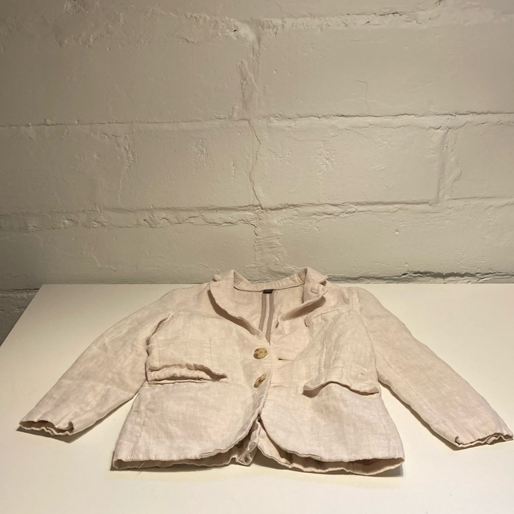 Crewcuts Ludlow blazer size 7, cream